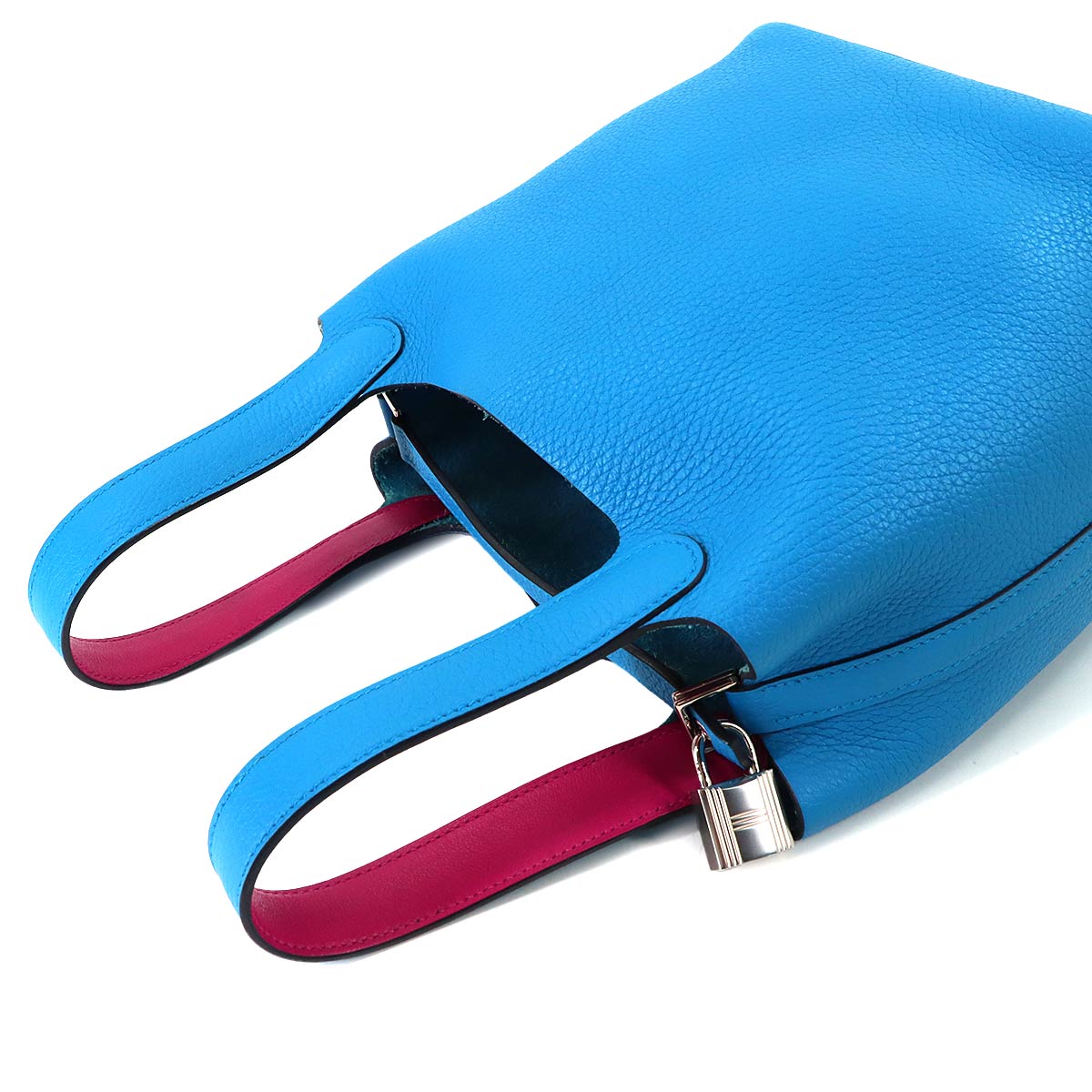 Picotin Lock Eclat PM Hand Bag Traurillon Clemence Blue Fride