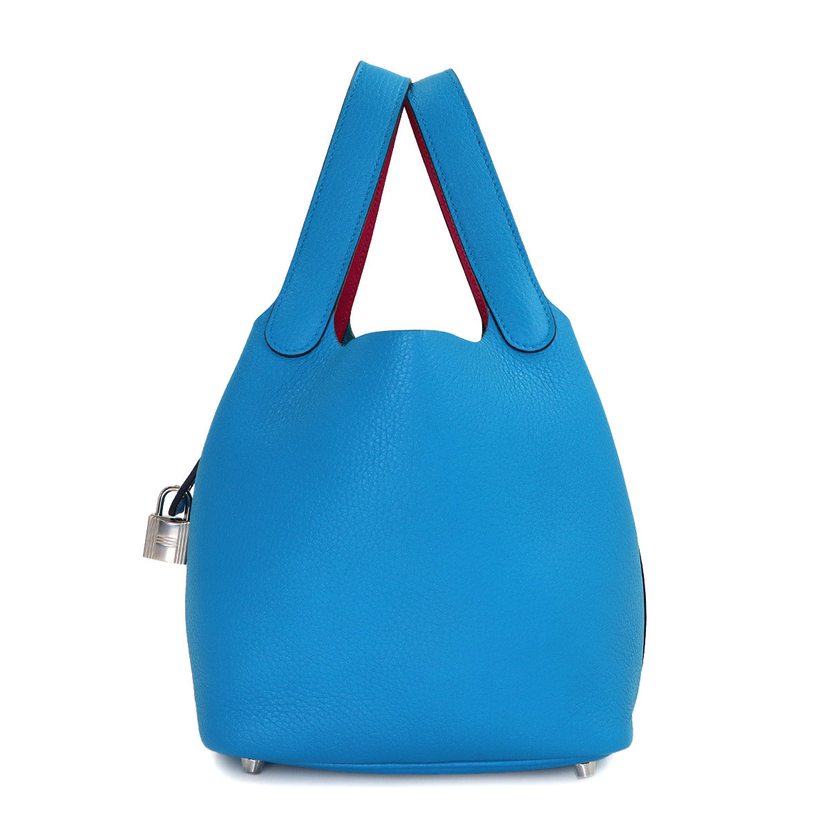 Picotin Lock Eclat PM Hand Bag Traurillon Clemence Blue Fride