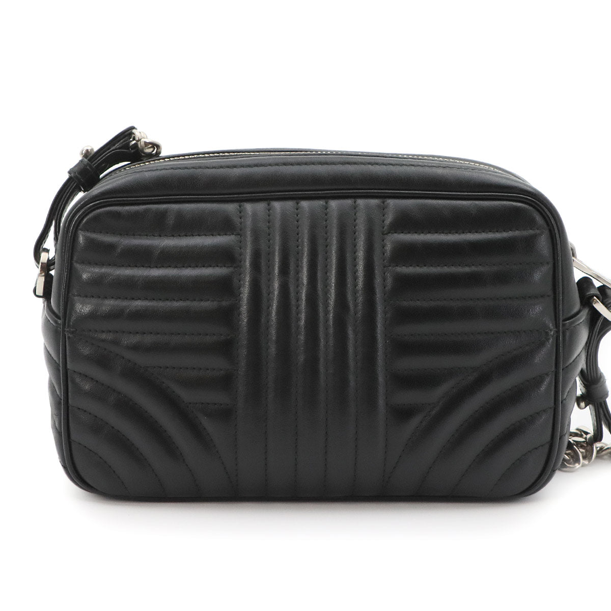 Diagramme Chain Shoulder Bag Leathear Nero Black 1BH083 Purse