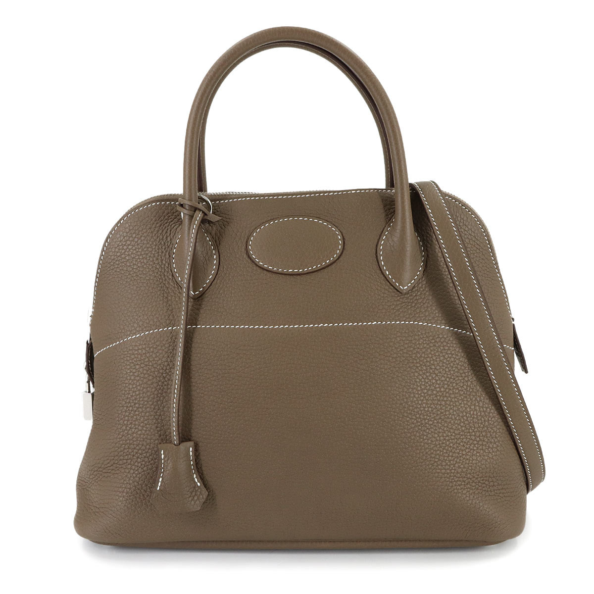 Bolide 31 2way Hand Shoulder Bag Taurillon Clemence Etoupe