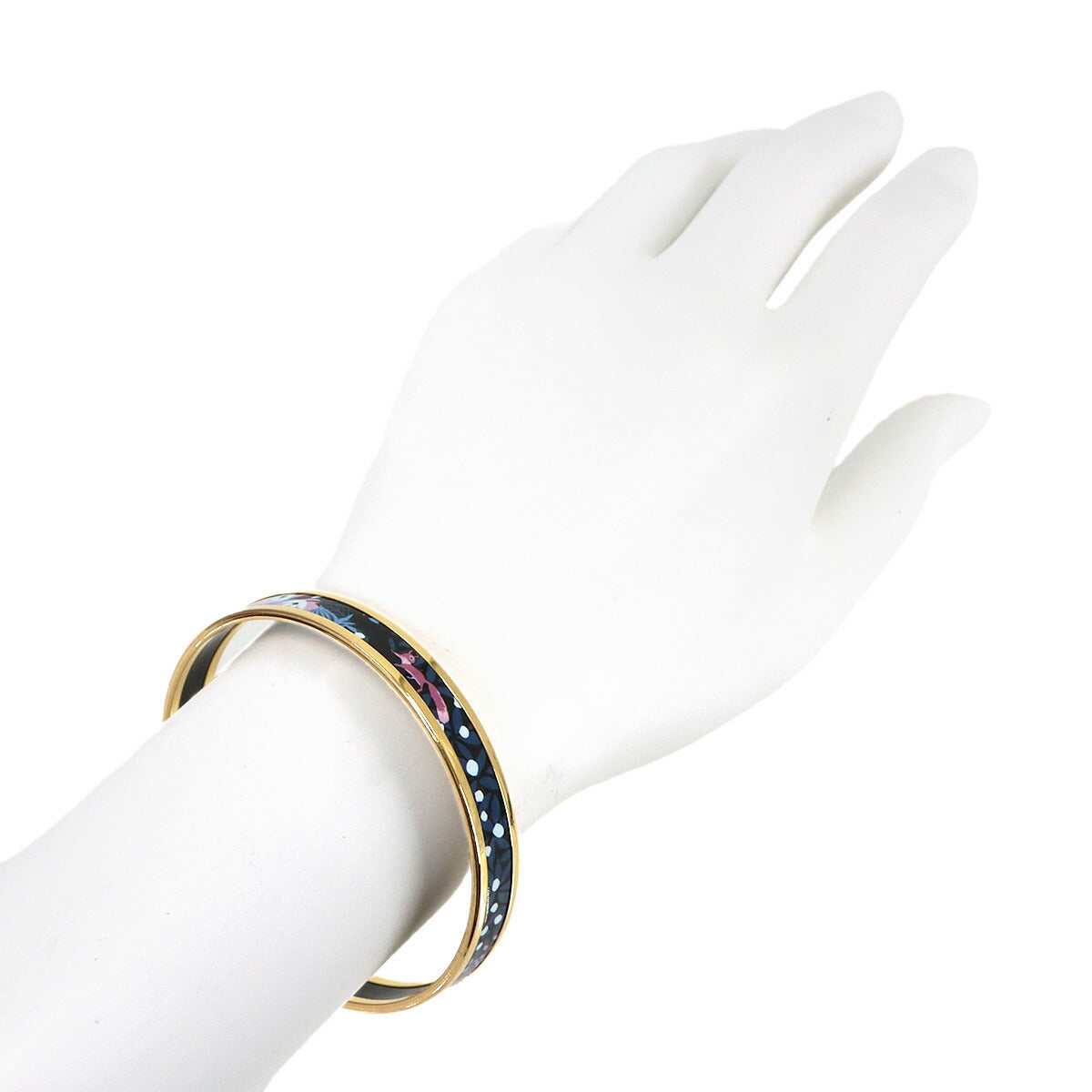 Email PM Bangle Bracelet Gold Navy Accessory