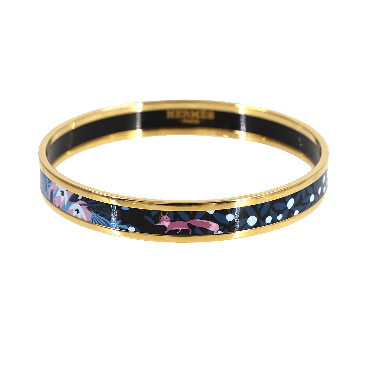 Email PM Bangle Bracelet Gold Navy Accessory