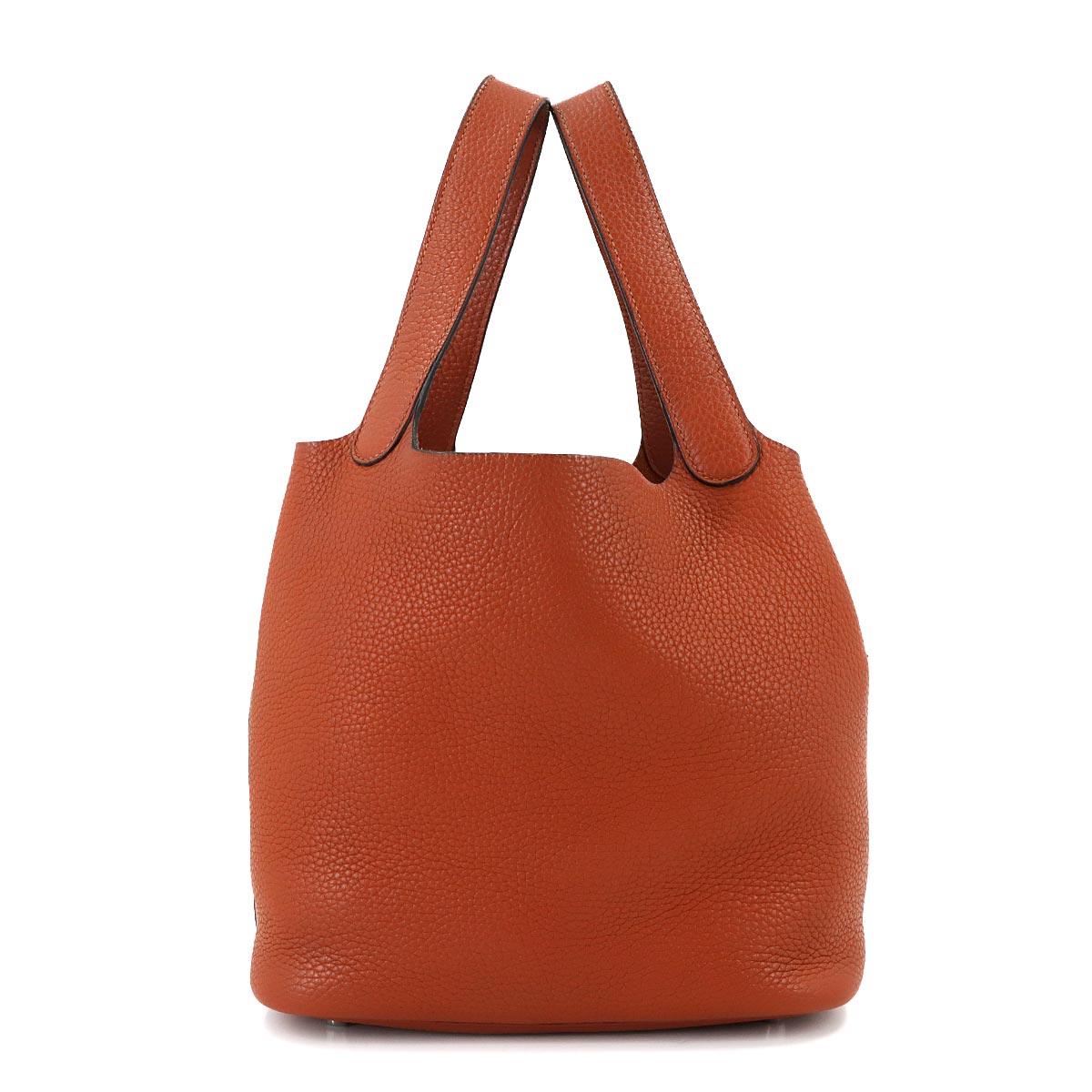Picotin Lock MM Hand Bag Taurillon Clemence Cuivre
