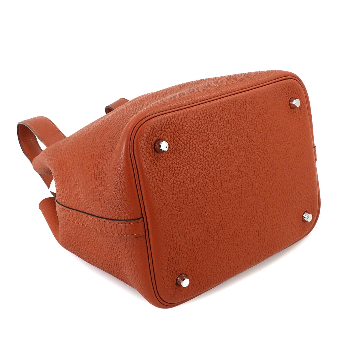 Picotin Lock MM Hand Bag Taurillon Clemence Cuivre