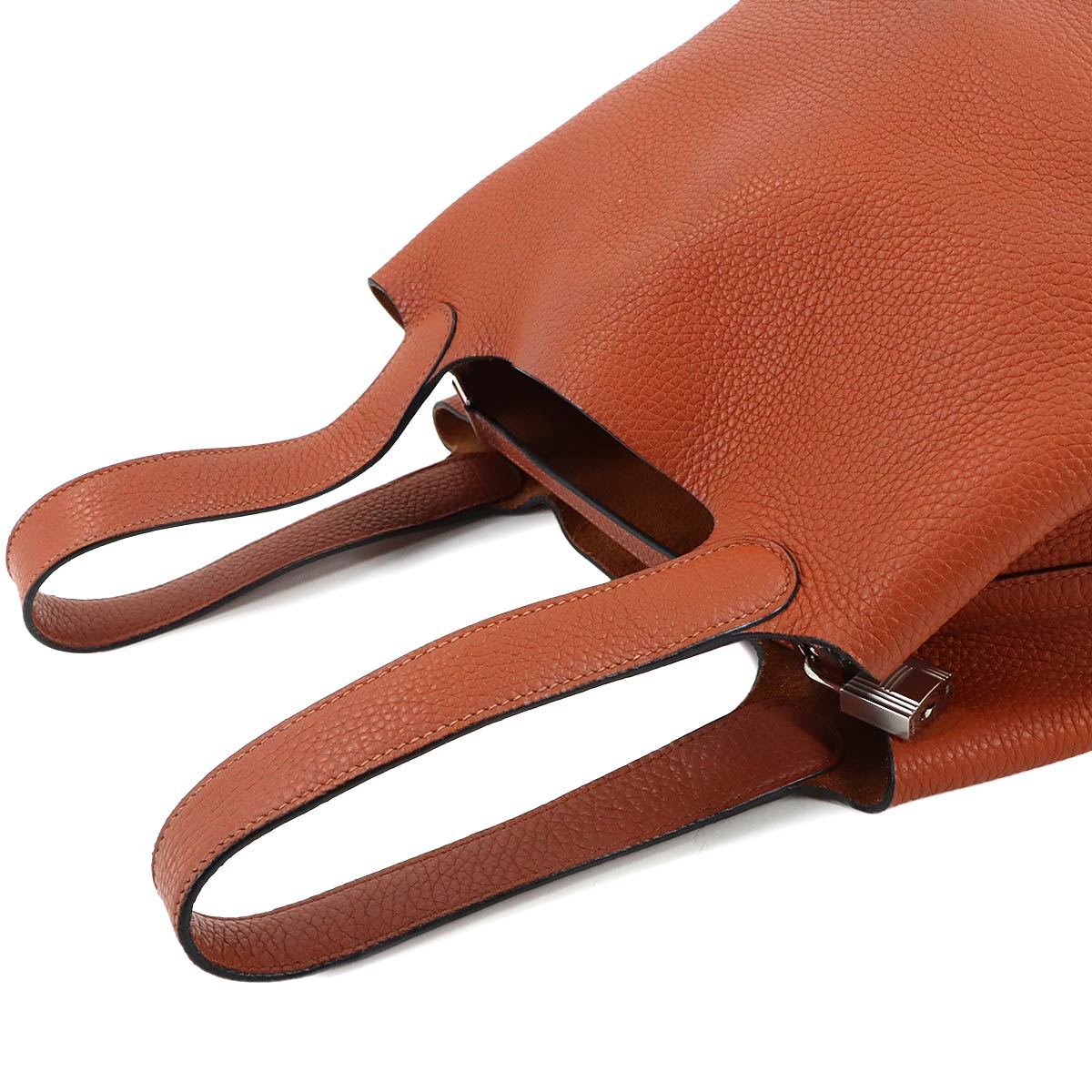 Picotin Lock MM Hand Bag Taurillon Clemence Cuivre