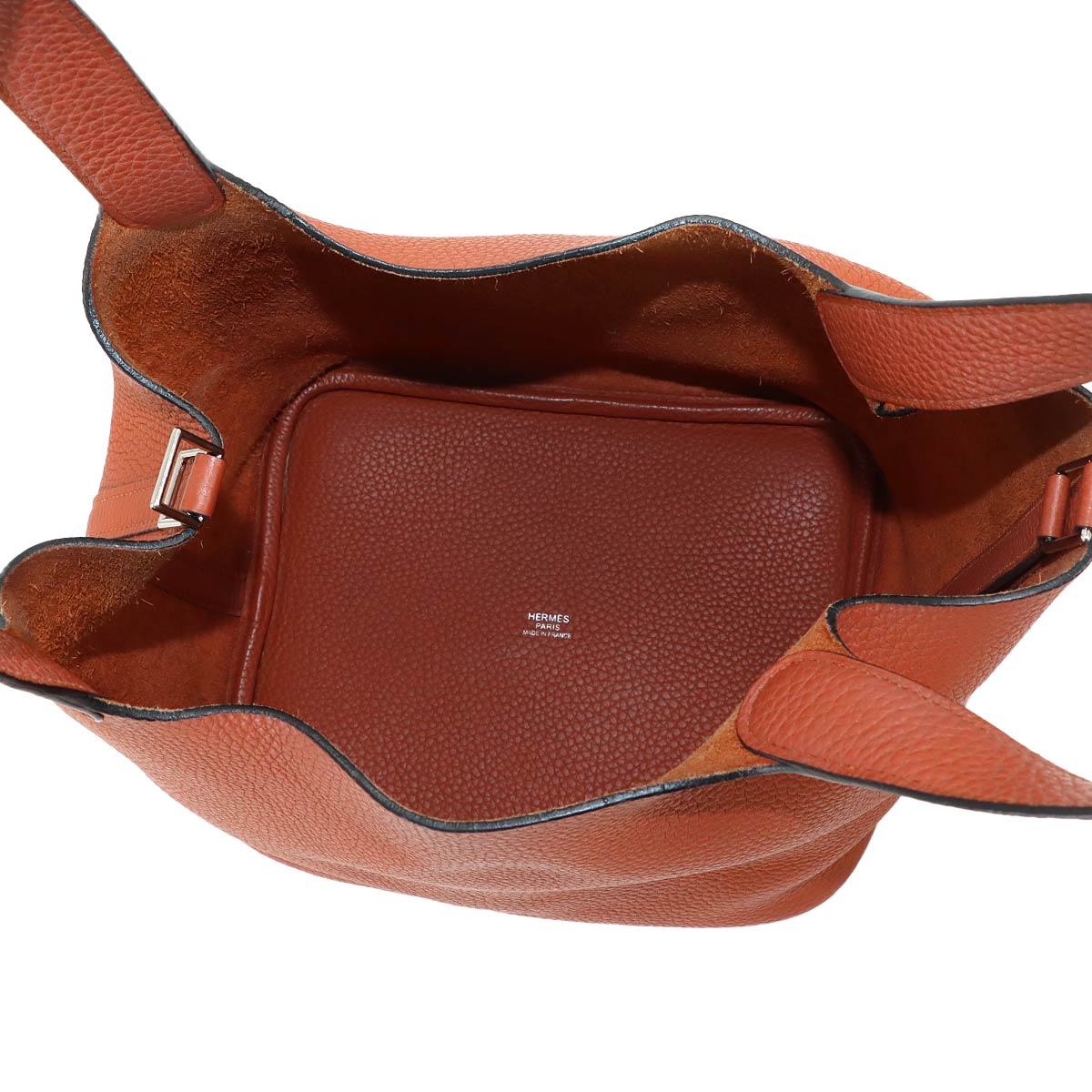 Picotin Lock MM Hand Bag Taurillon Clemence Cuivre