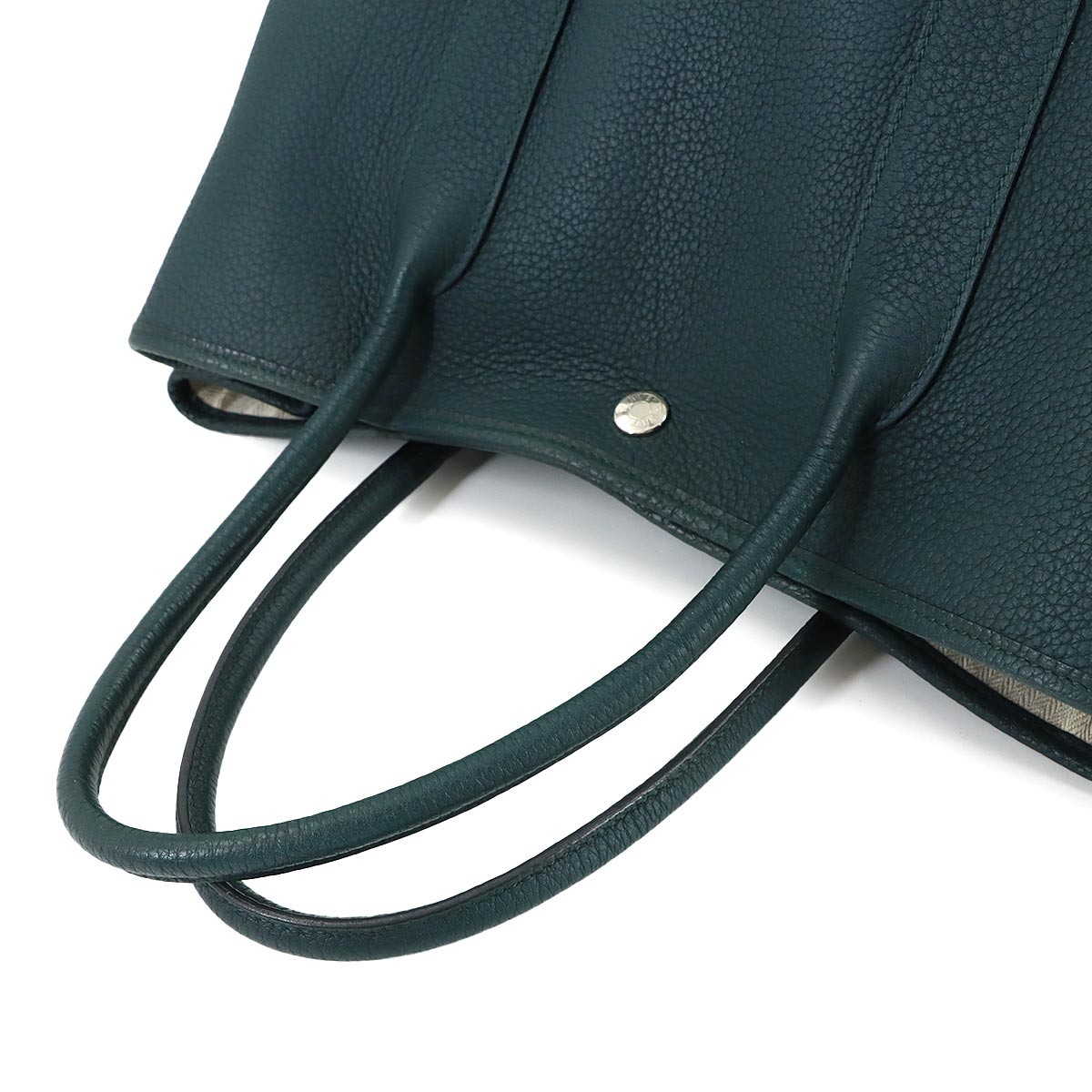 Garden Party PM Tote Bag Negonda Leather Vert Cypress