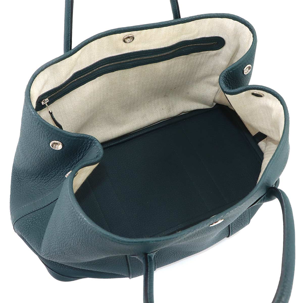 Garden Party PM Tote Bag Negonda Leather Vert Cypress