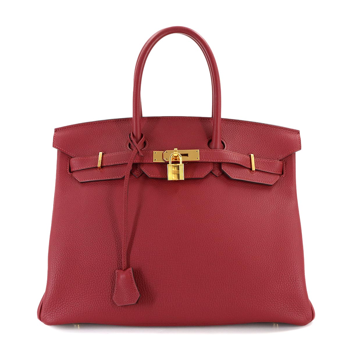 Birkin 35 Veau Togo Rouge Grenade Hand Bag Purse Red