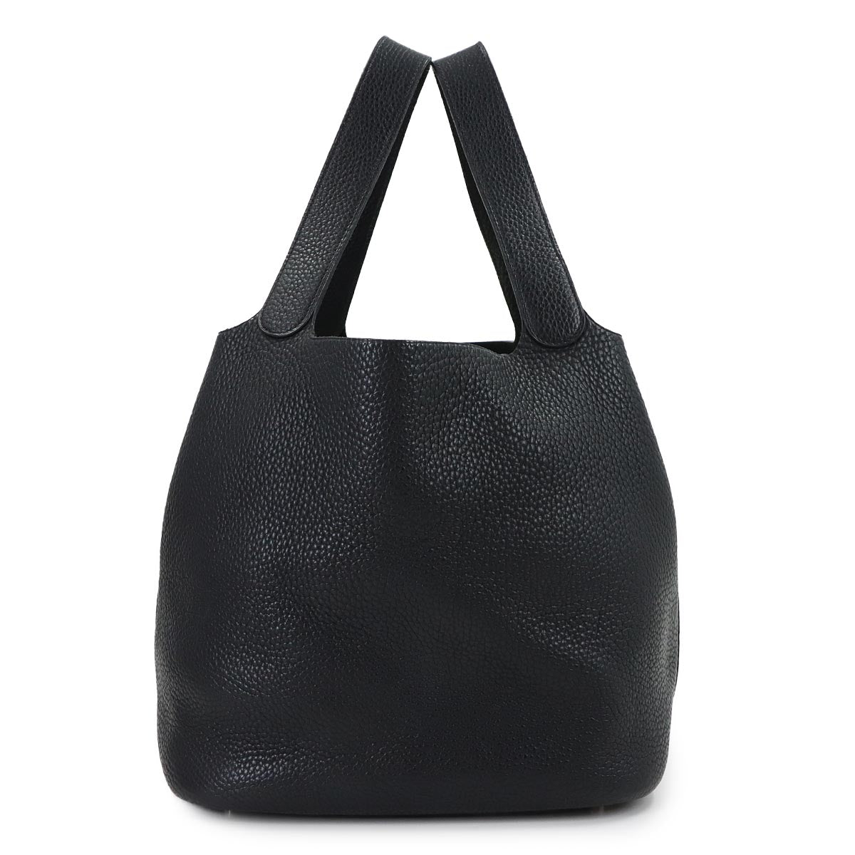 Picotin GM Hand Bag Taurillon Clemence Black Purse