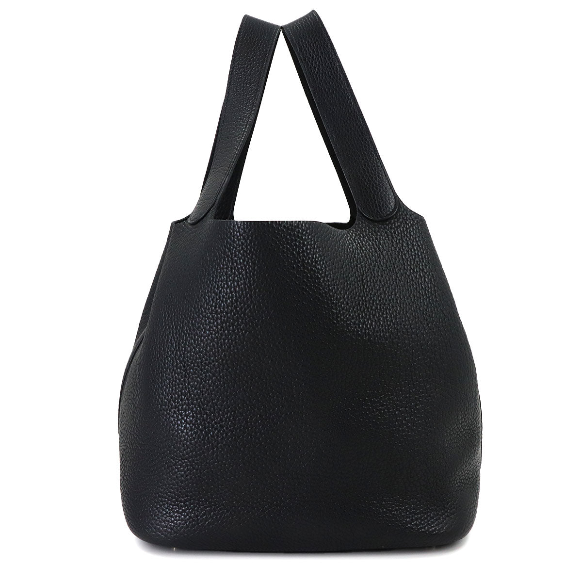 Picotin GM Hand Bag Taurillon Clemence Black Purse
