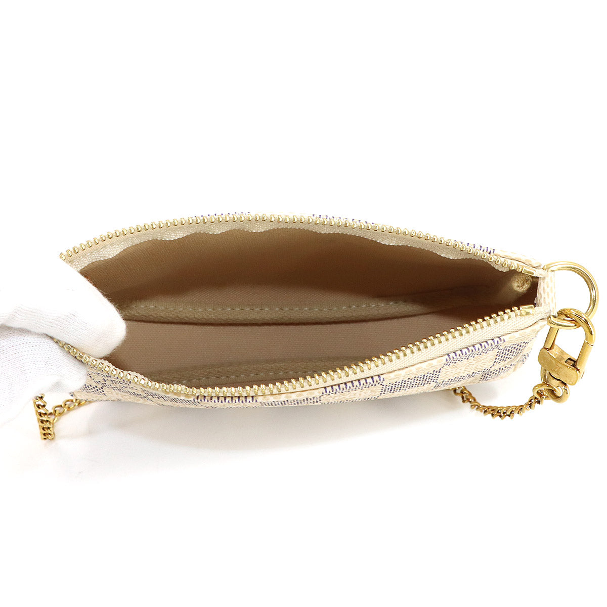 Damier Azur Mini Pochette Accessoires Hand Bag N41669