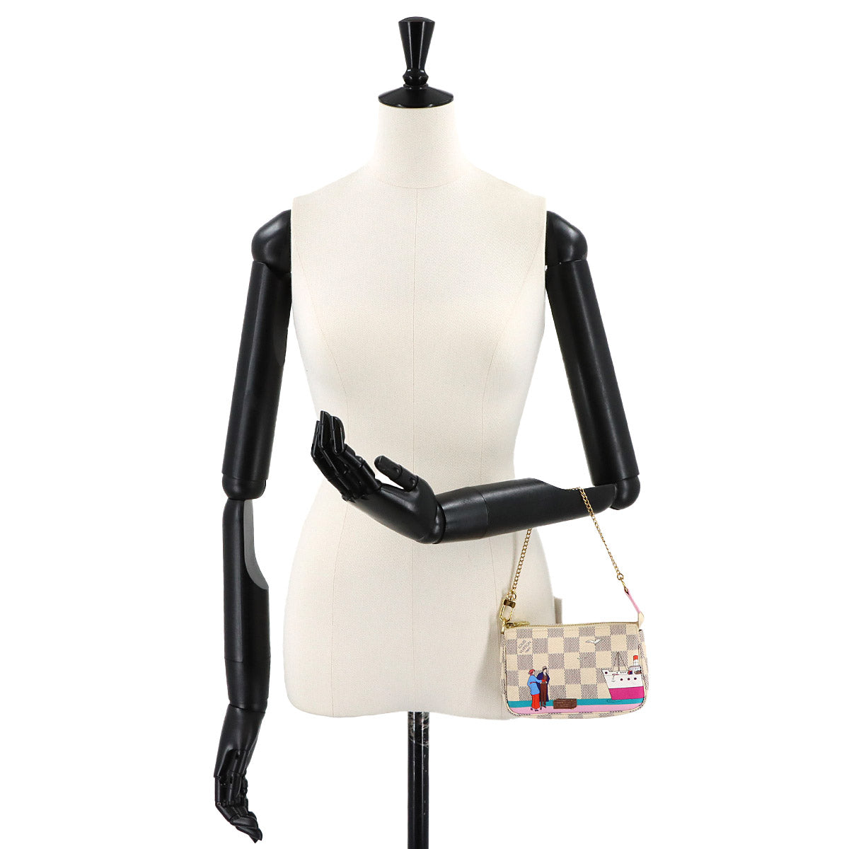 Damier Azur Mini Pochette Accessoires Hand Bag N41669