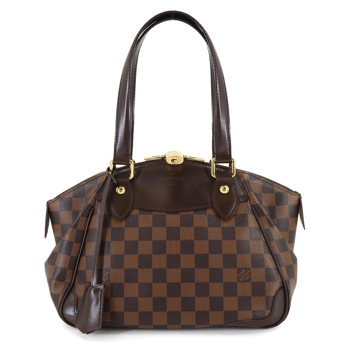 Damier Verona PM Hand Bag Ebene Brown N41117 Purse