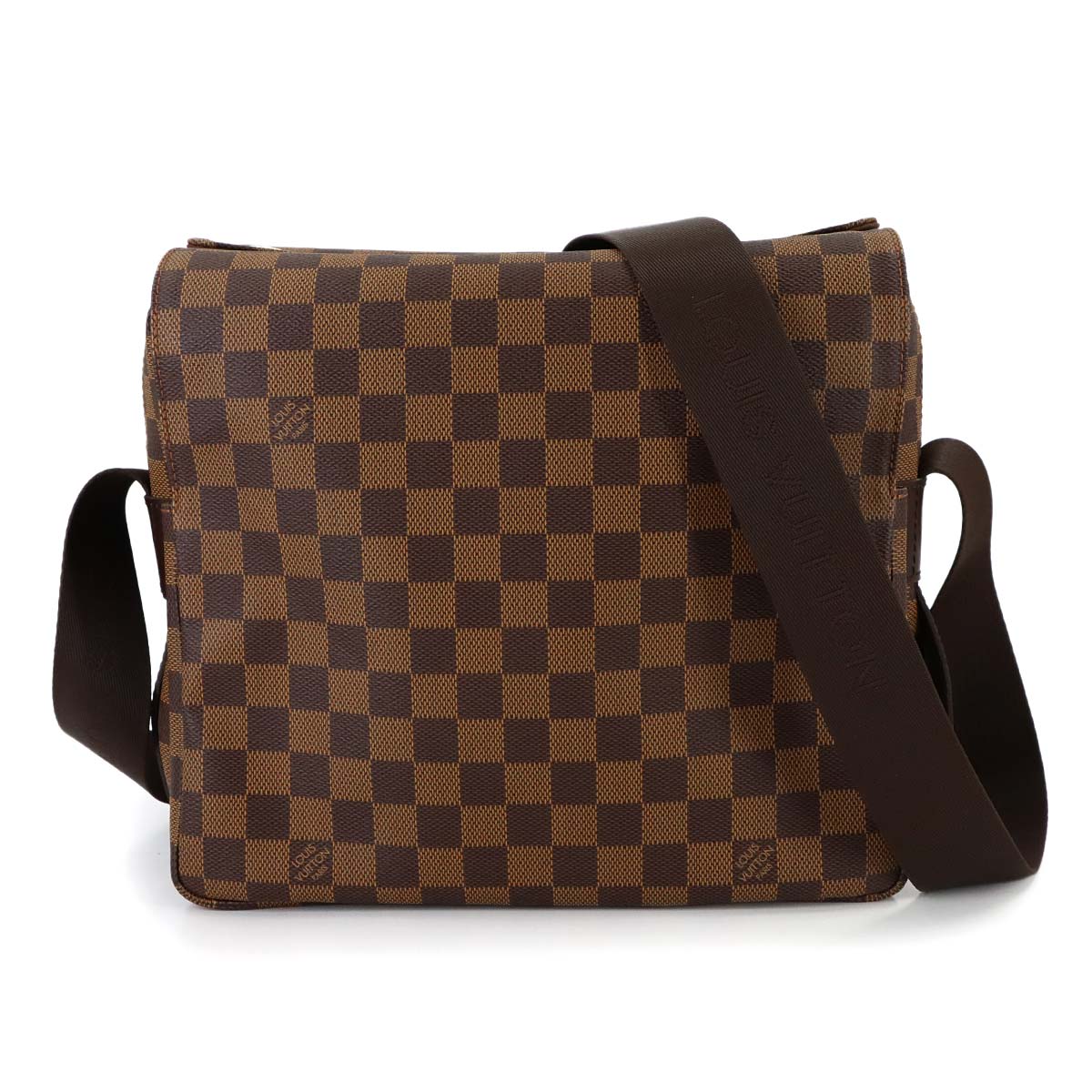 Damier Naviglio Shoulder Bag Ebene N45255 Unisex Purse