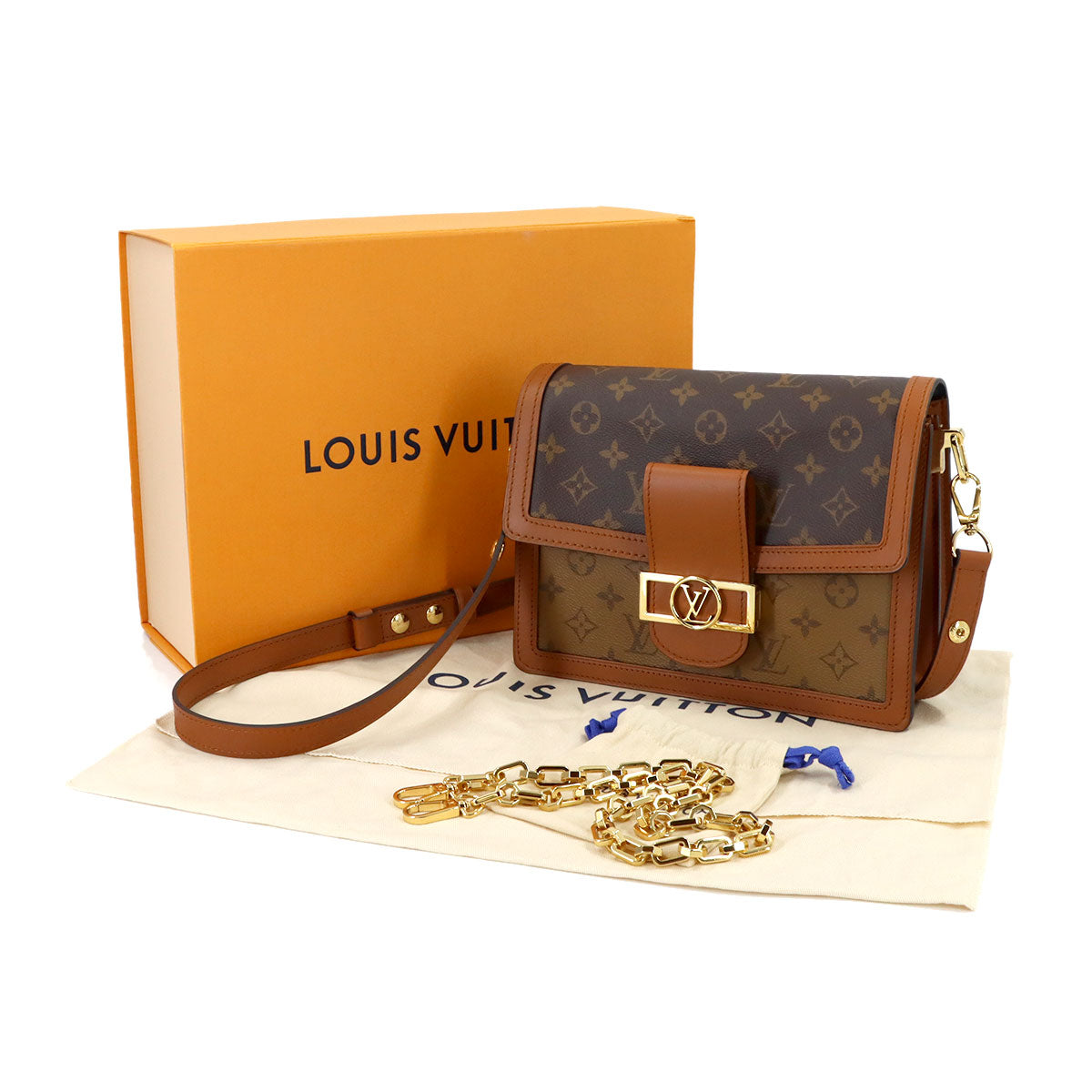 Monogram Reverse Dauphine Shoulder Bag M44391 Purse