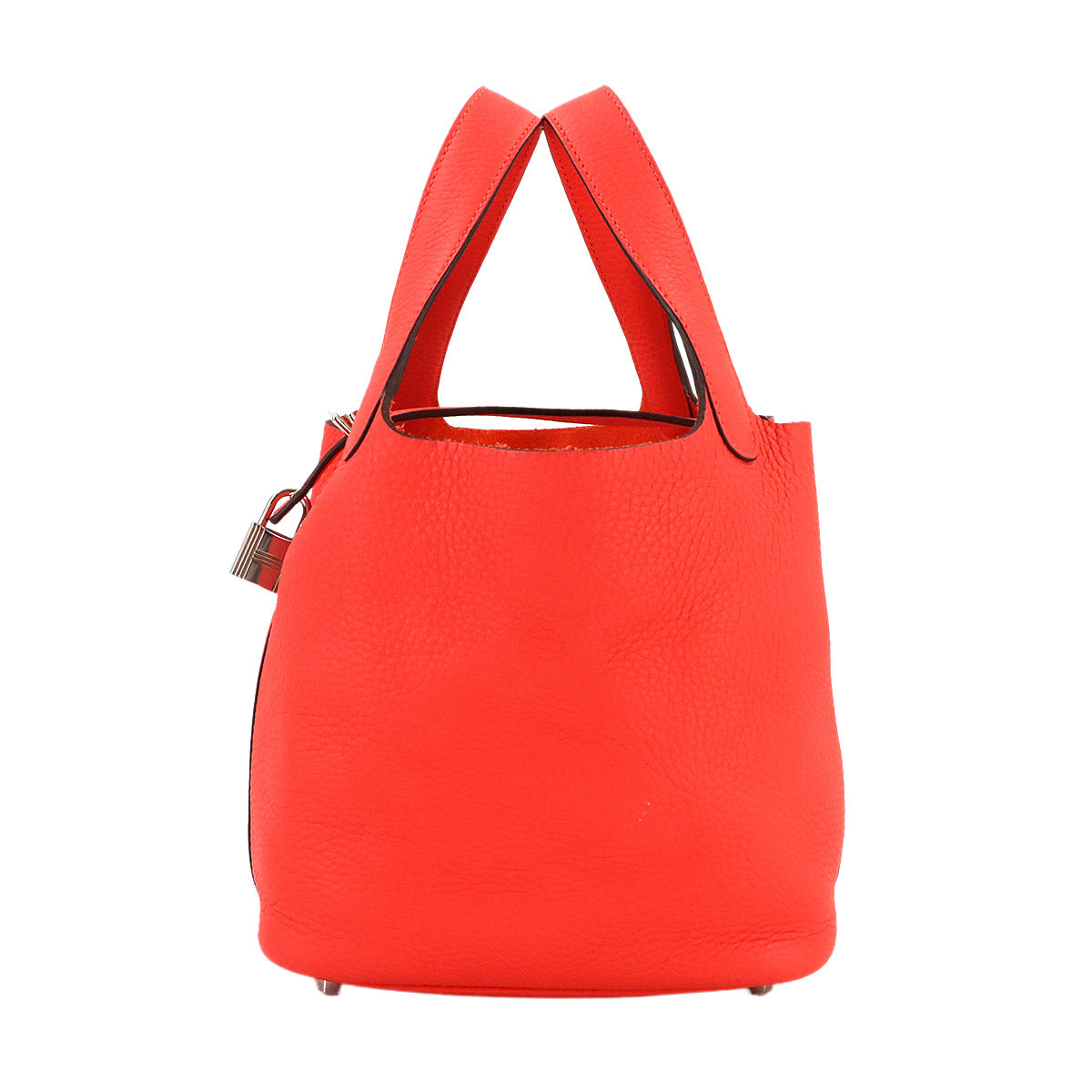 Picotin Lock PM Hand Bag Taurillon Clemence Rose Texese