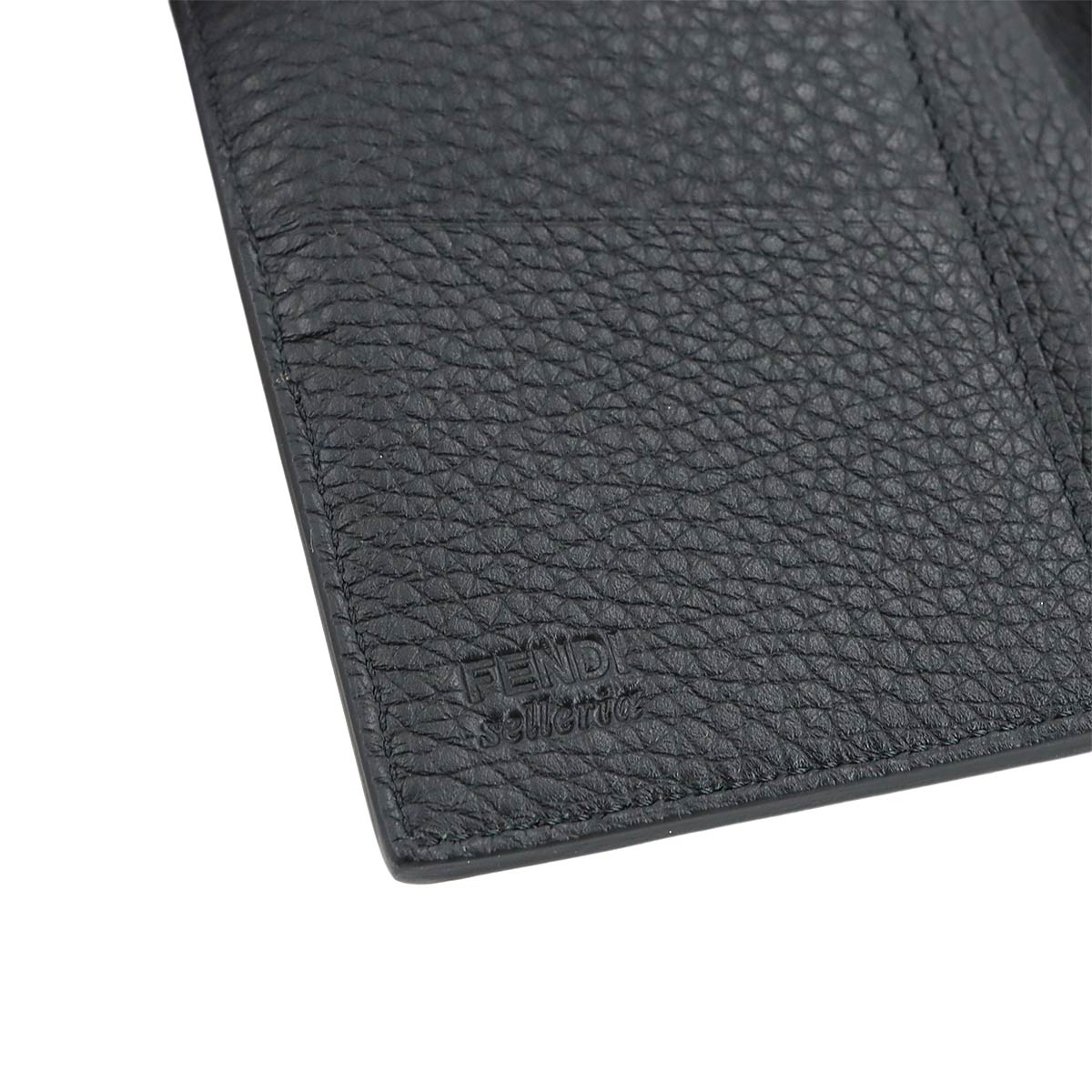 Selleria Long Wallet Leather Black 7M0186 Metal stitch
