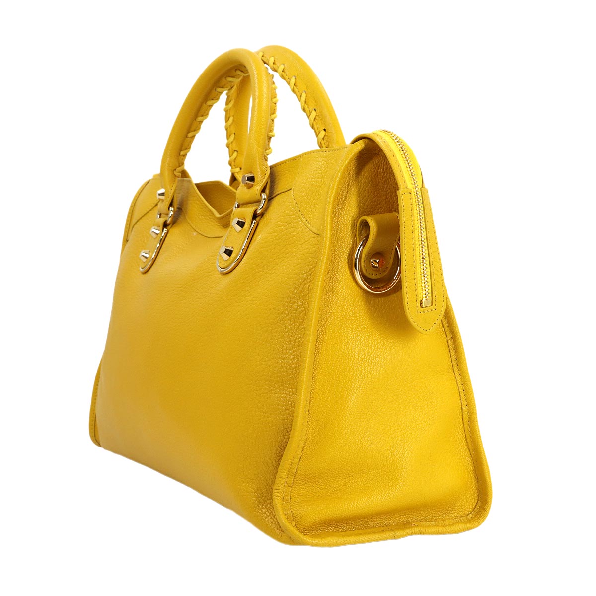 Classic Metallic Edge City Hand Shoulder Bag 390154
