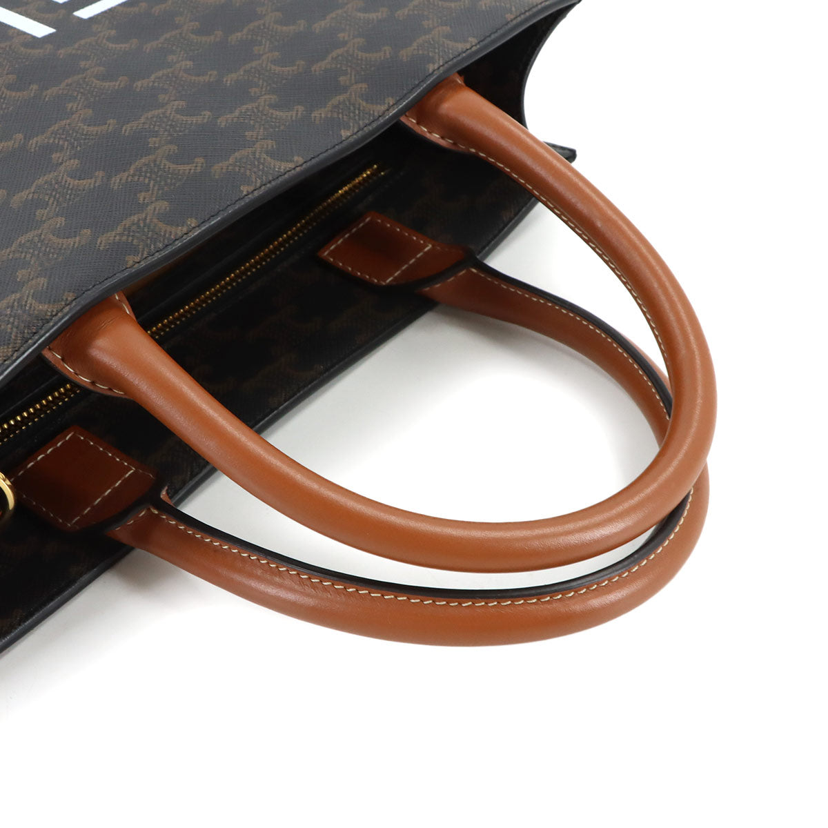 Triomphe Small Cabas Vertical Tote Shoulder Bag 191542BZK