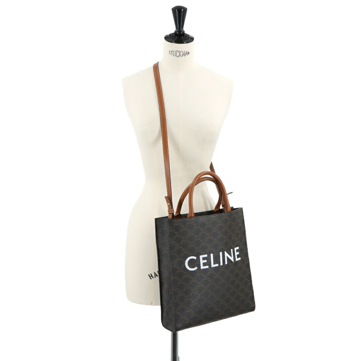Triomphe Small Cabas Vertical Tote Shoulder Bag 191542BZK