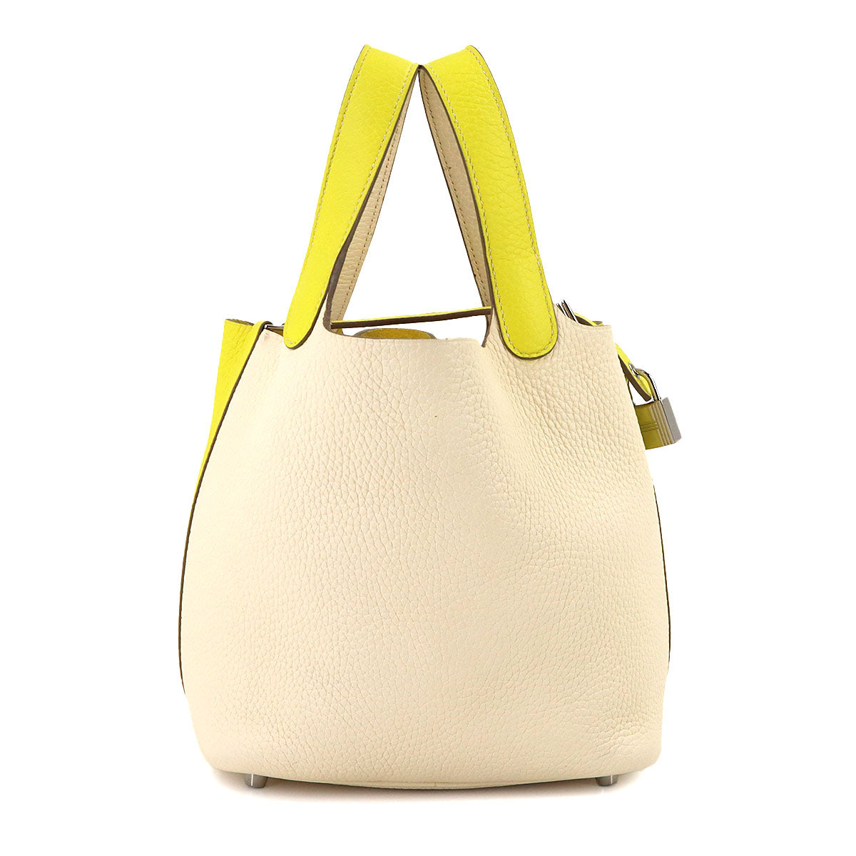 Picotin Lock Casaque PM Hand Bag Taurillon Clemence Lime Nata