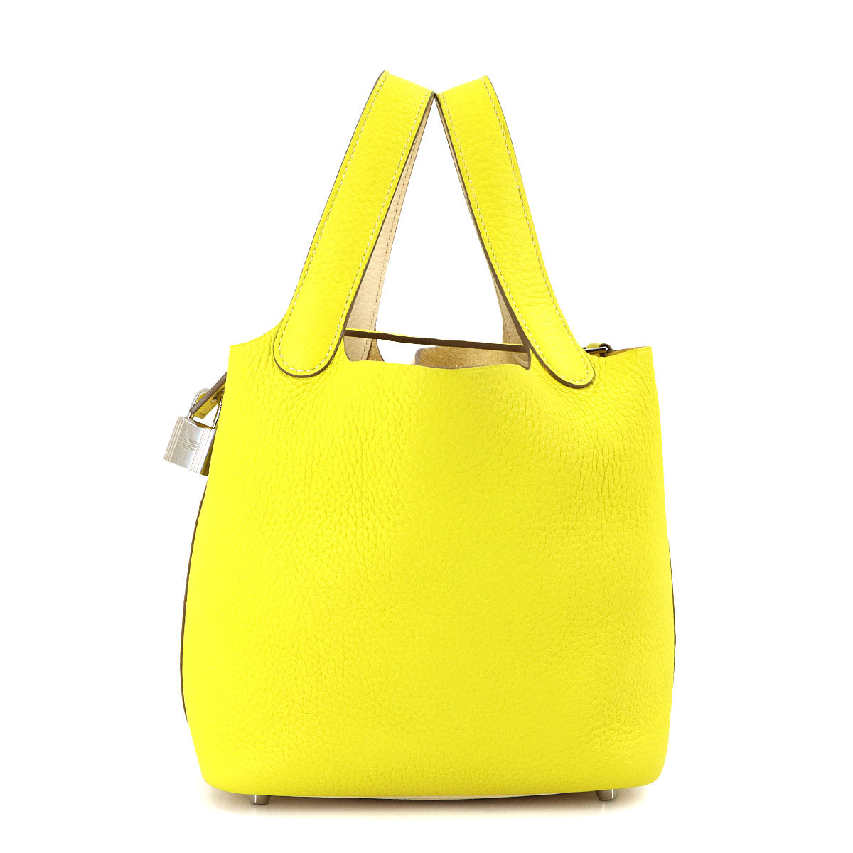 Picotin Lock Casaque PM Hand Bag Taurillon Clemence Lime Nata
