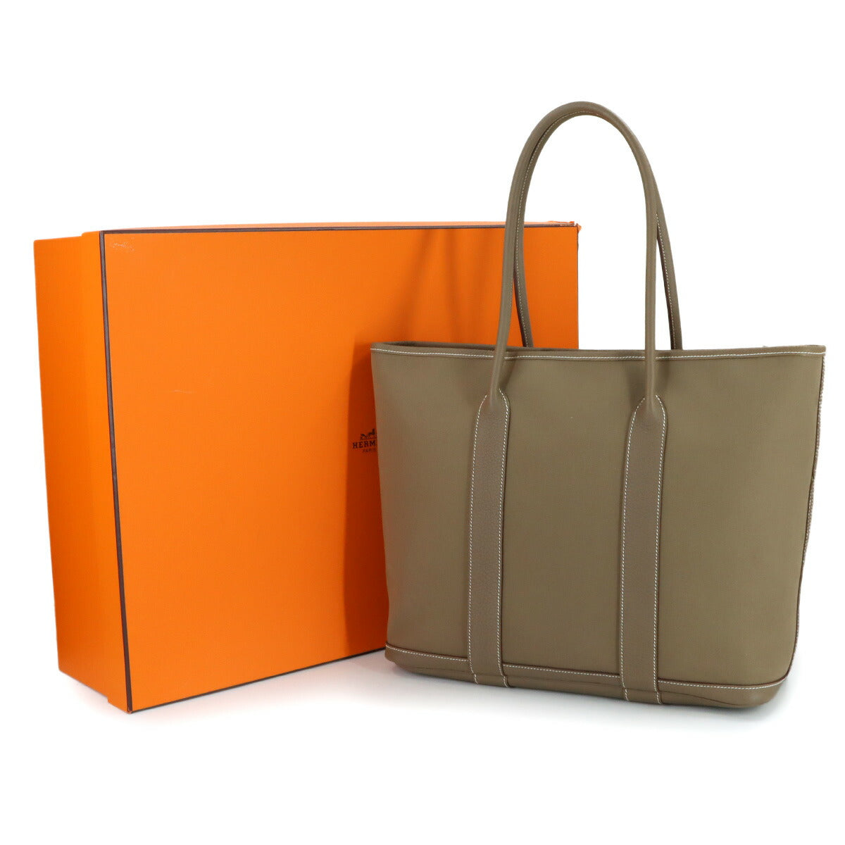 Garden Zip MM Tote Bag Toile Officier Negonda Beige Purse