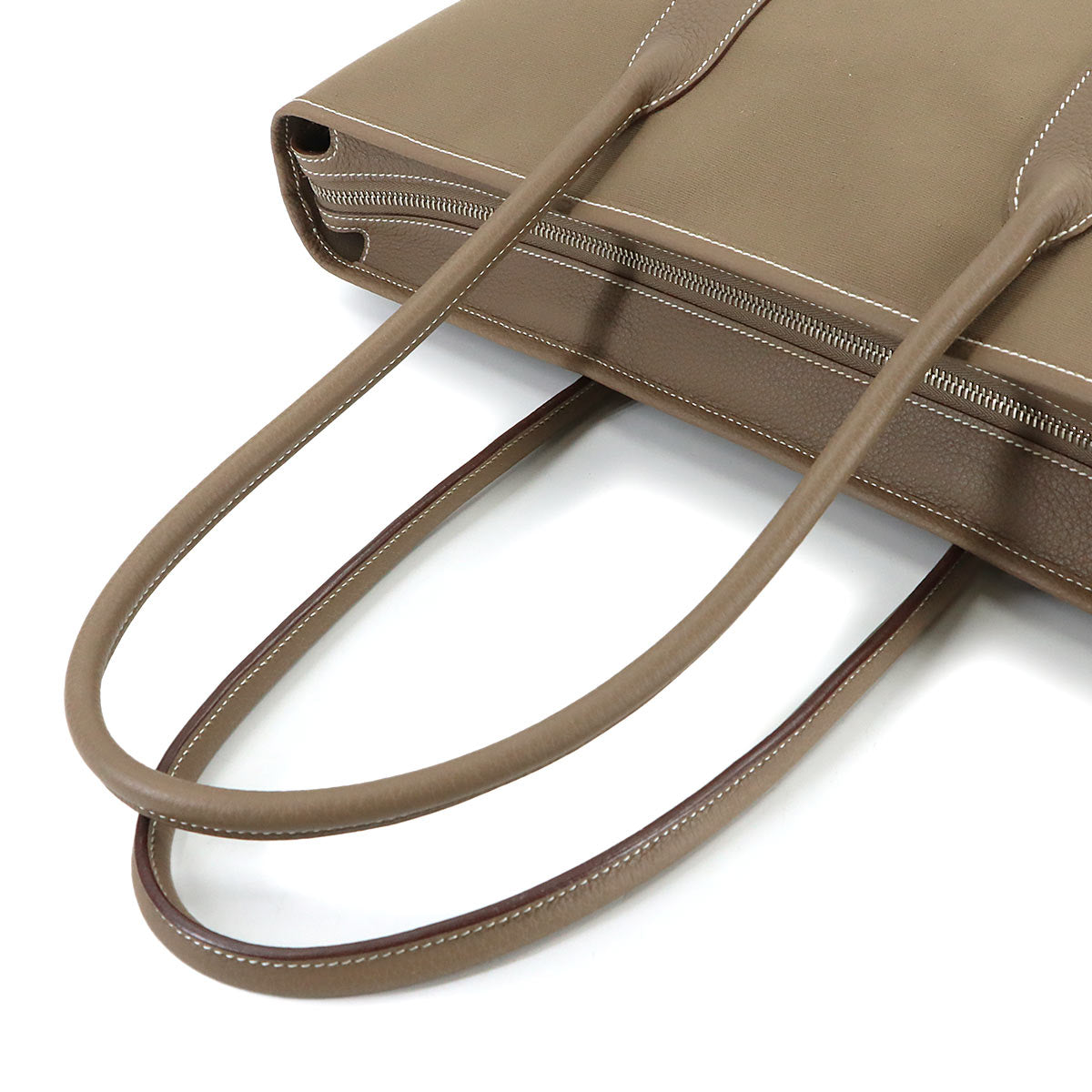 Garden Zip MM Tote Bag Toile Officier Negonda Beige Purse
