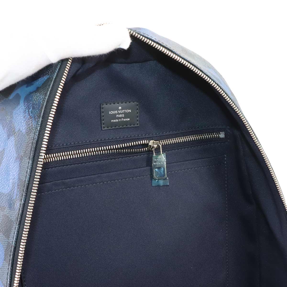 Damier Cobalt Andy Backpack Blue N41510 Purse