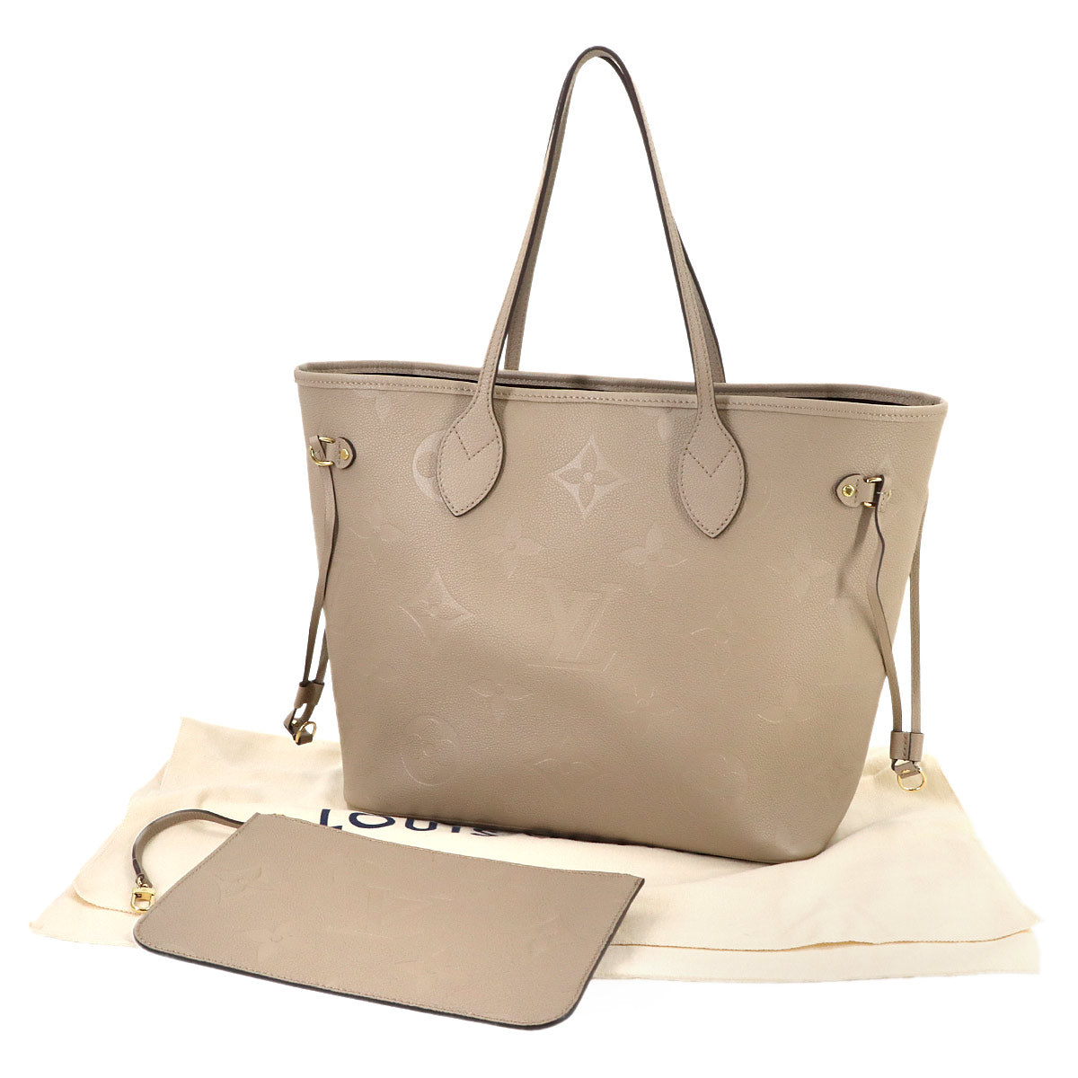Monogram Empreinte Neverfull MM Tote Bag Tourterelle