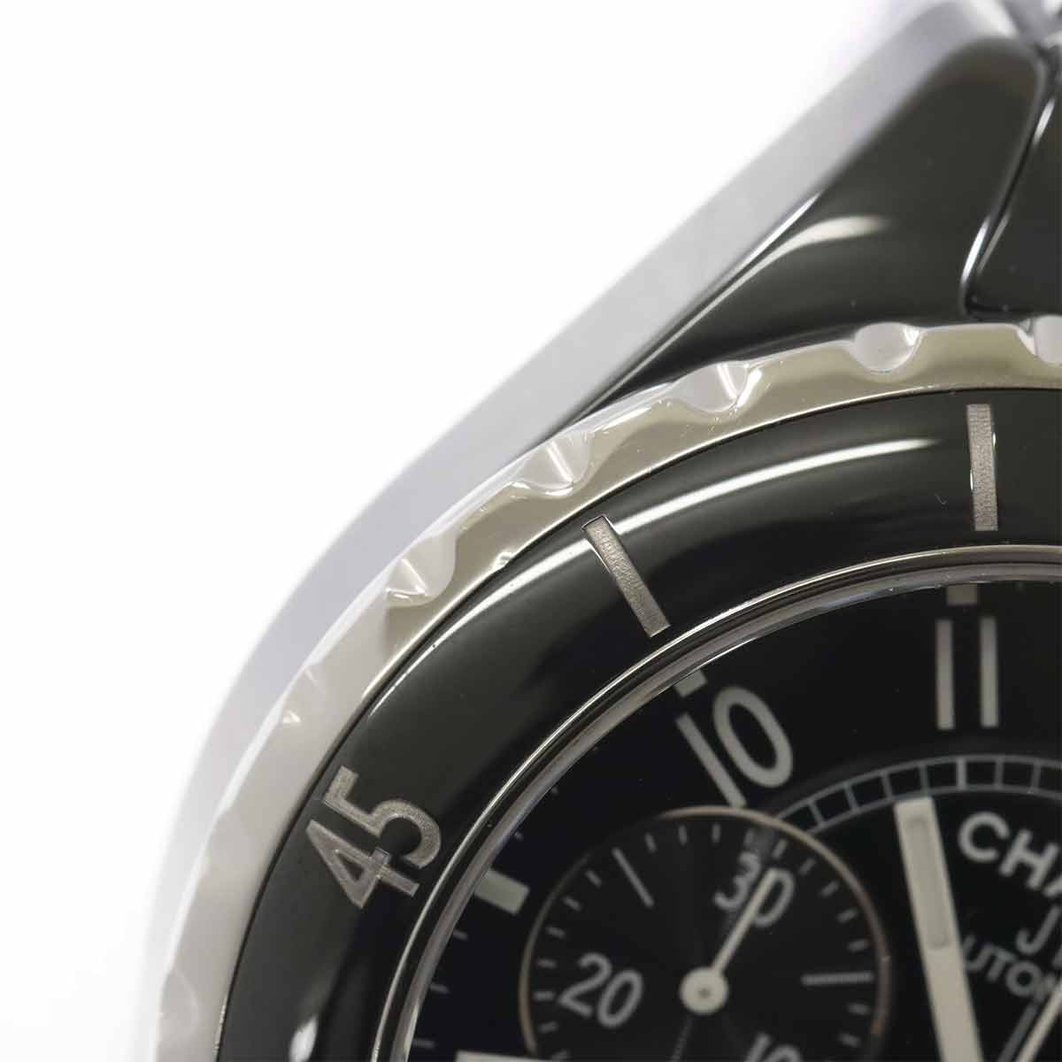 J12 41mm Chronograph H0940 Date Automatic Black Dial Mens