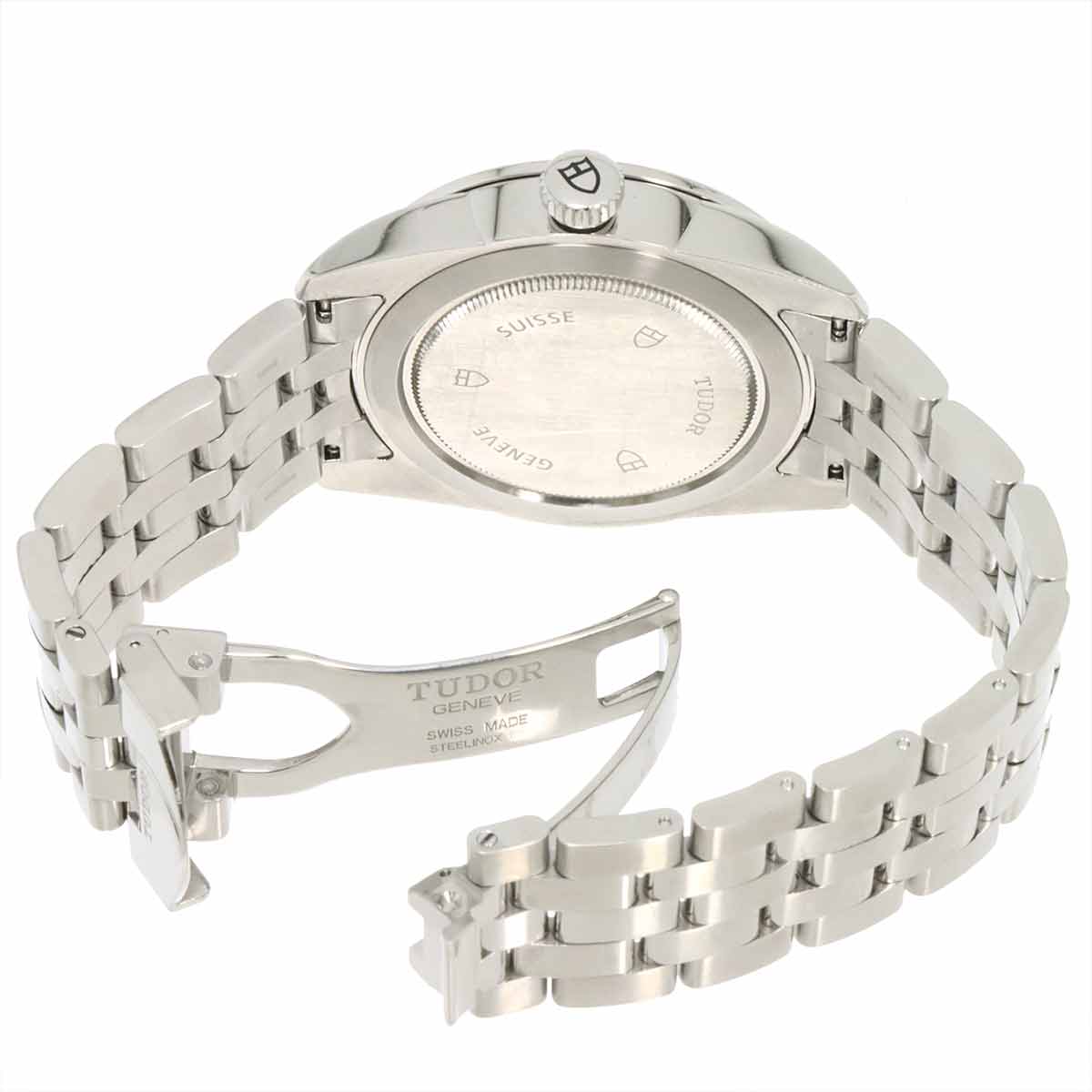 Glamour Date Day 56000 Automatic Diamond Silver Dial Mens Watch