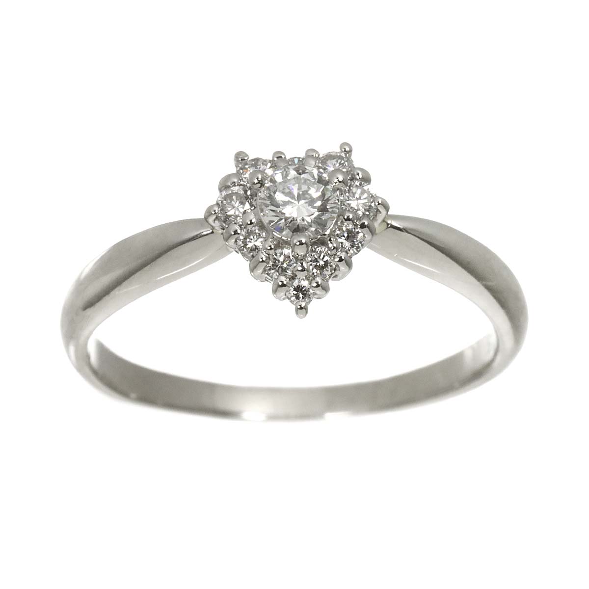 Diamond 0.148ct/0.15ct Ring Pt Platinum size7.25-7.5(US)