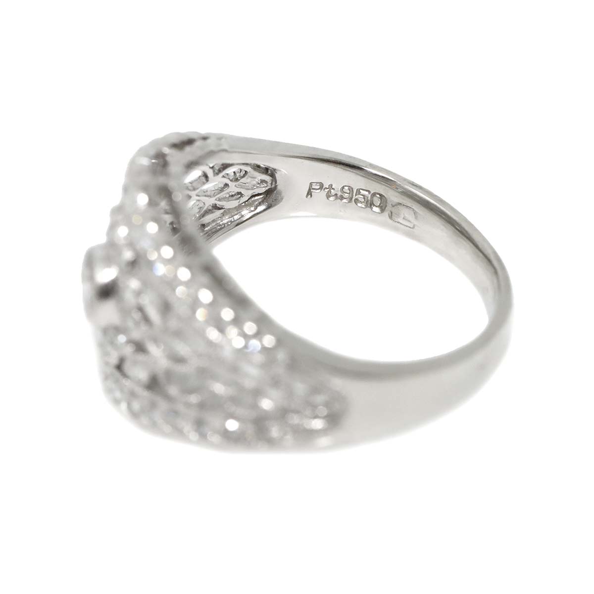 Diamond 0.62ct Ring Pt Platinum size4-4.5(US)