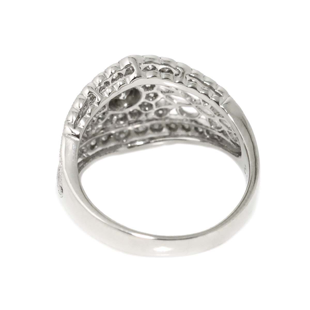 Diamond 0.62ct Ring Pt Platinum size4-4.5(US)