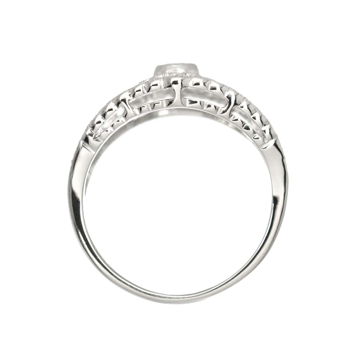 Diamond 0.62ct Ring Pt Platinum size4-4.5(US)