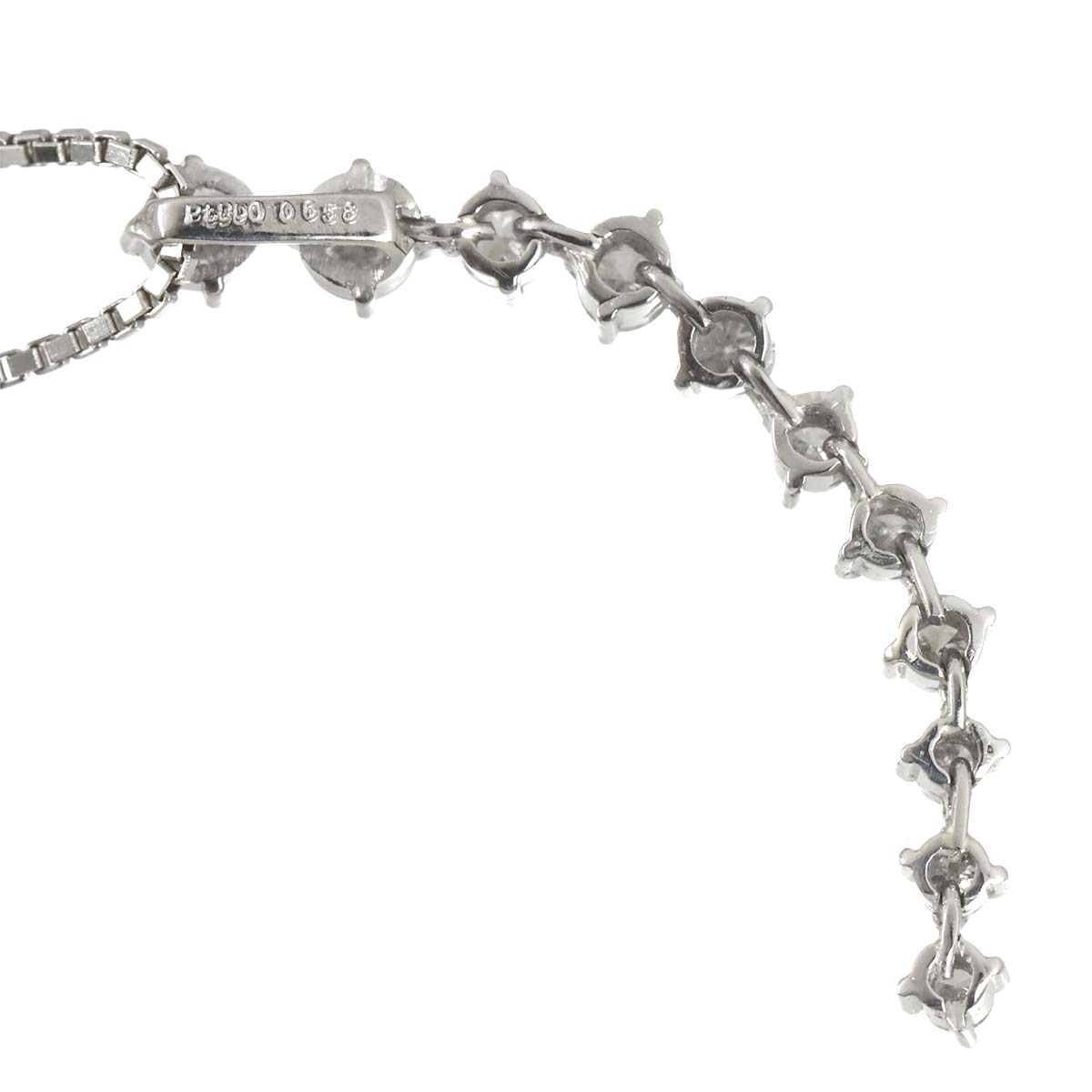 Diamond 0.658ct Necklace Pt Platinum