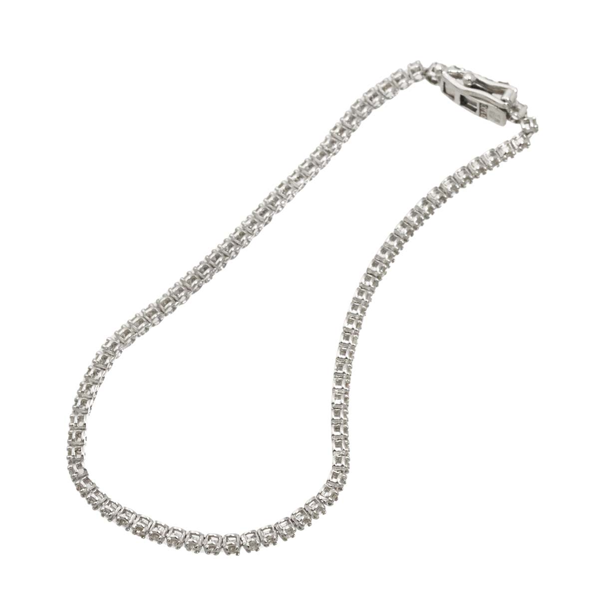 Diamond 1.00ct Bracelet 18K K18 WG White Gold 750