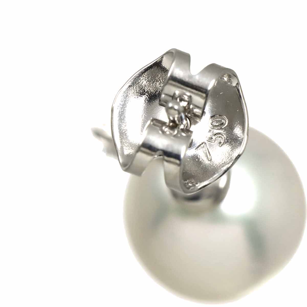 Akoya Pearl Diamond 0.07ct/0.07ct Earrings Pierced 18K WG 750