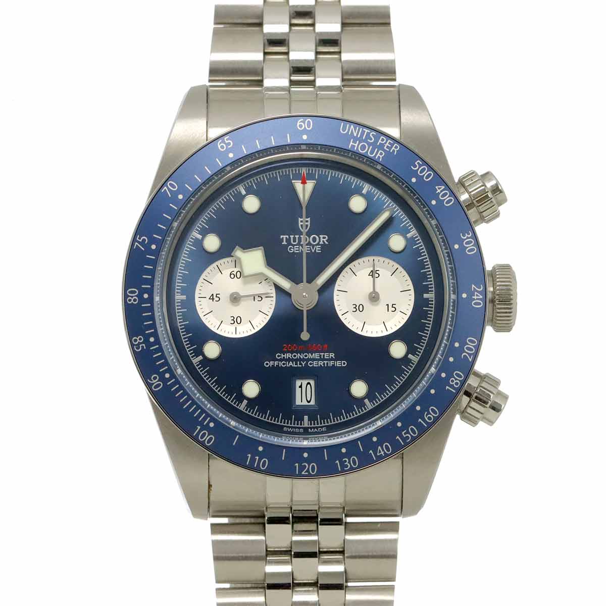 Black Bay Chronograph 79360B Automatic Blue Dial Mens Watch