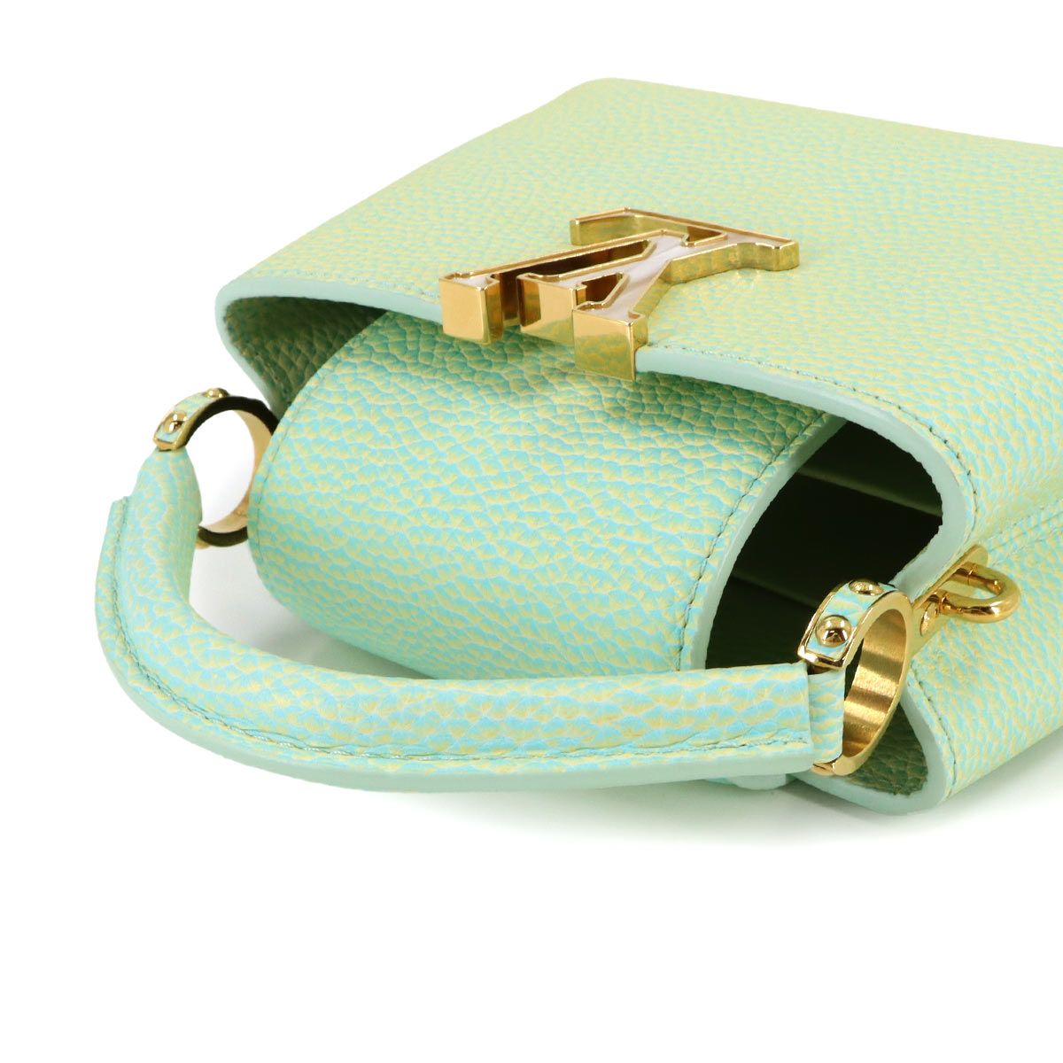 Capucines MINI Hand Shoulder Bag Leather Green M59850