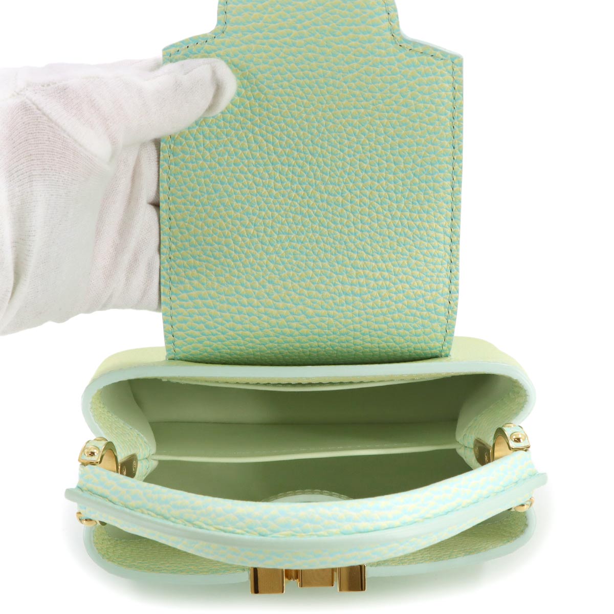 Capucines MINI Hand Shoulder Bag Leather Green M59850