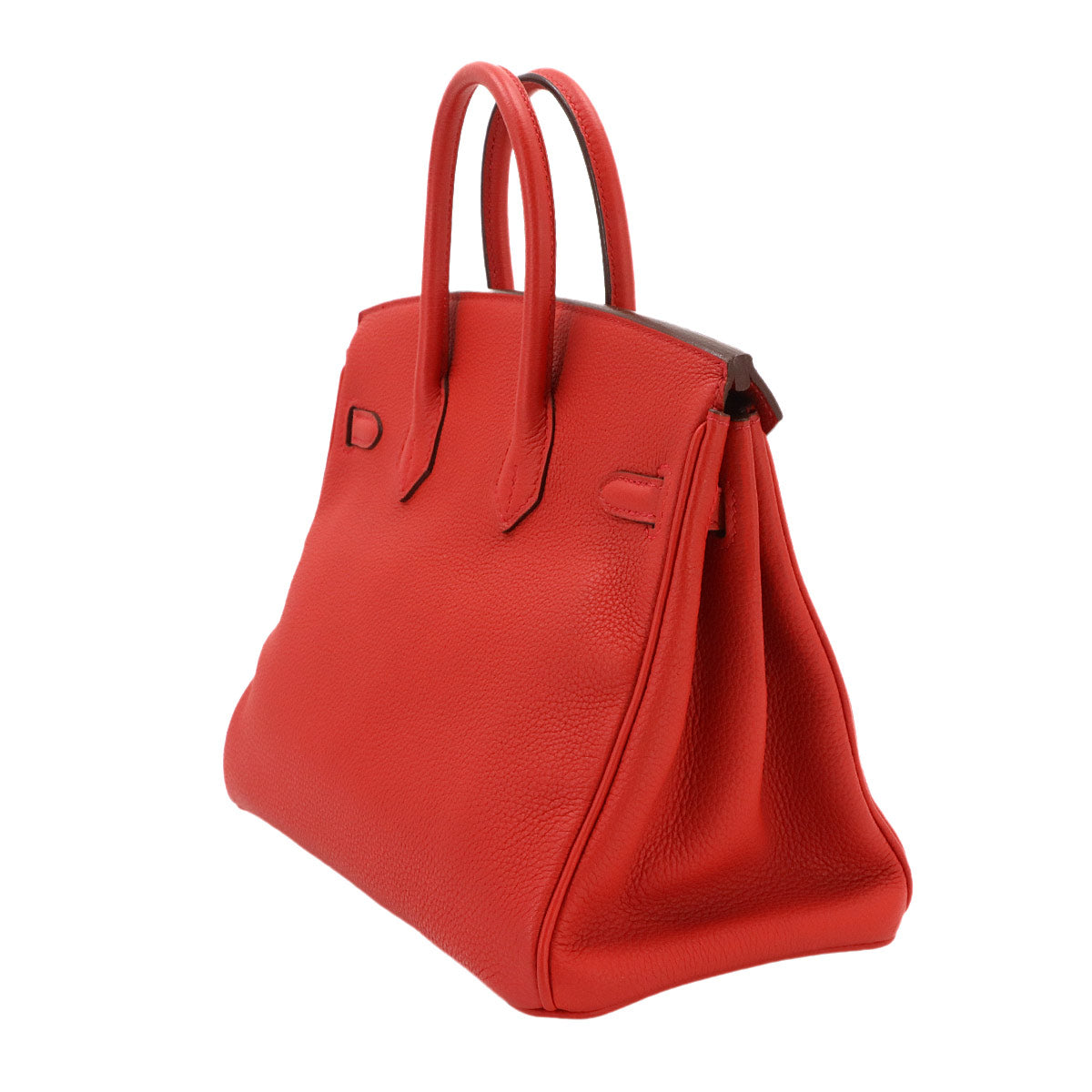 Birkin 25 Togo Leather Geranium Hand Bag Purse