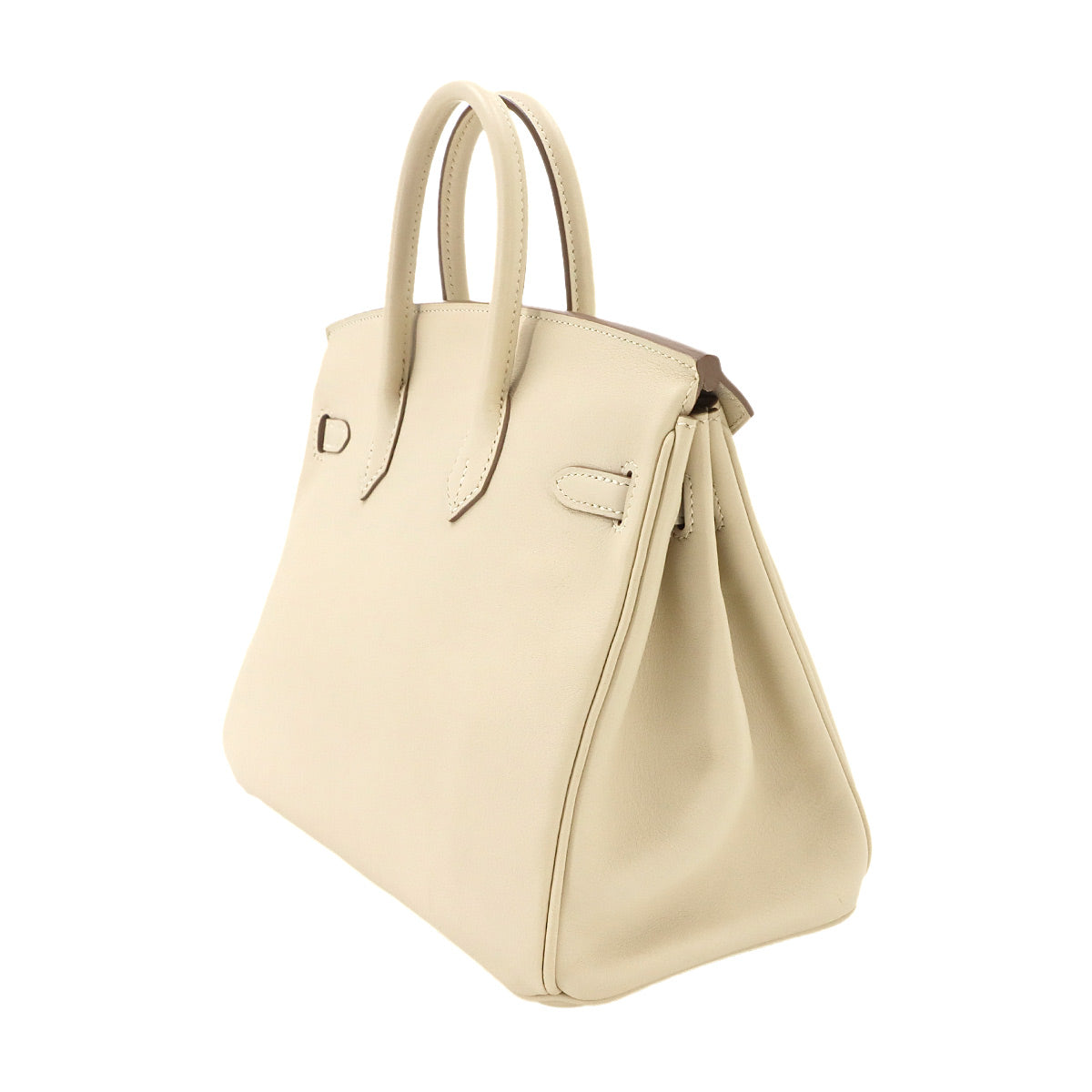 Birkin 25 Hand Bag Veau Swift Craie X Purse