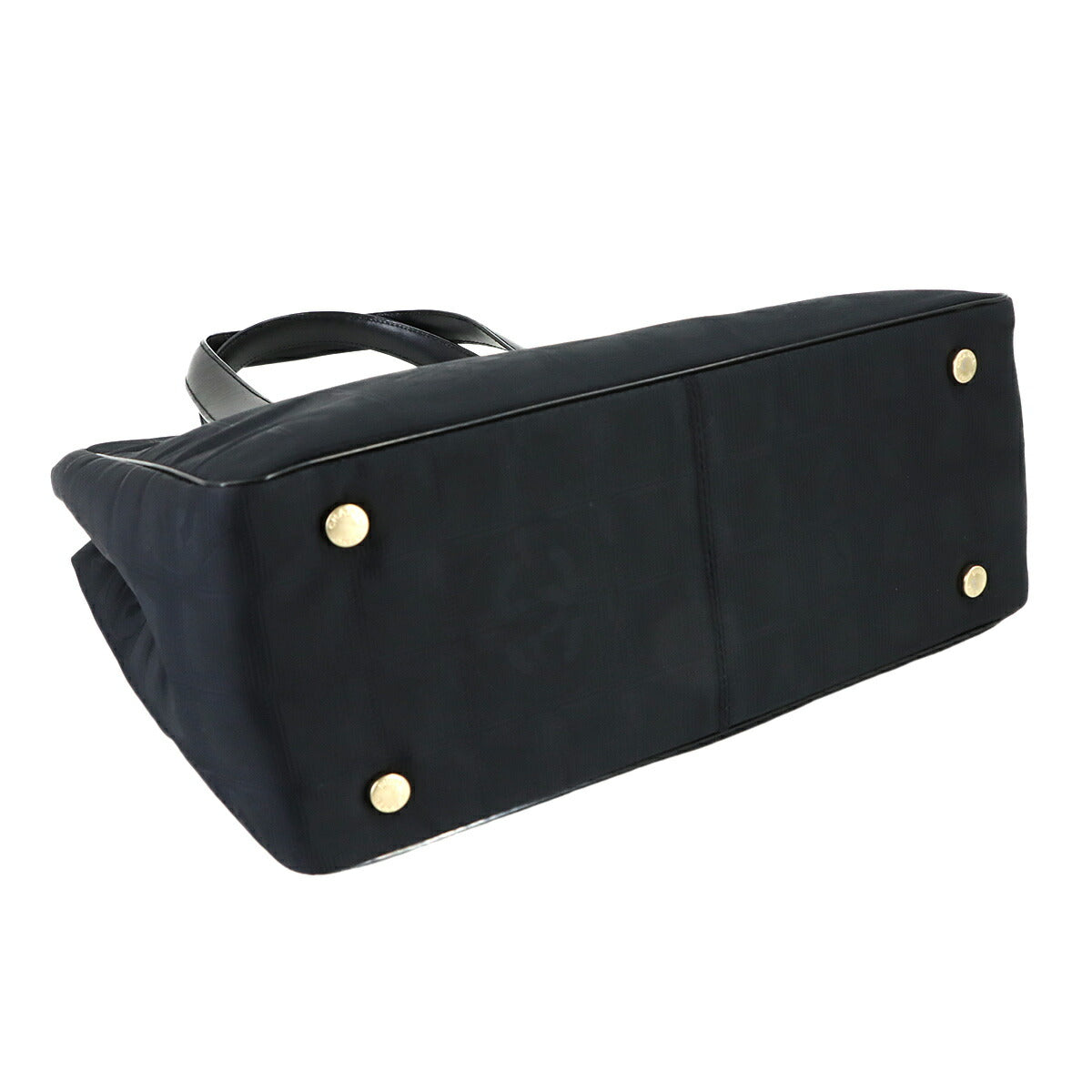 New Travel Line Tote PM Bag Nylon Jacquard Leather Black A20457