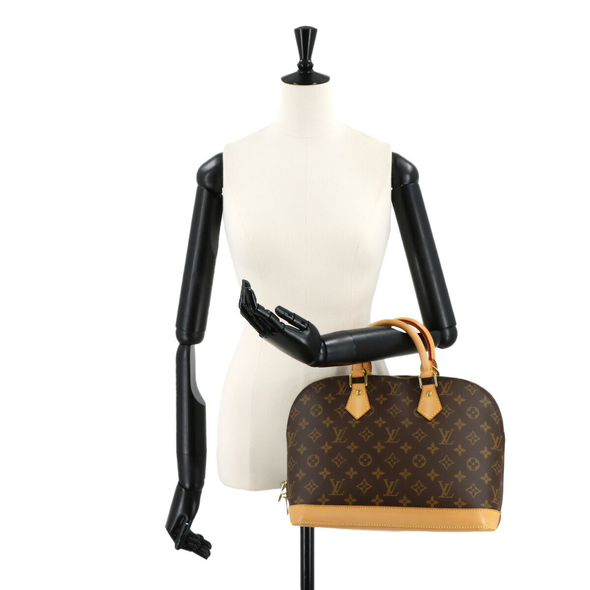 Monogram Alma Hand Bag Brown M51130 Purse