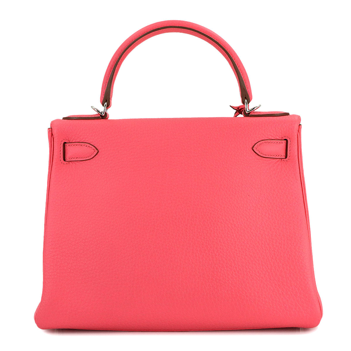 Kelly 28 2way Hand Shoulder Bag Veau Togo Rose Lipstick Purse