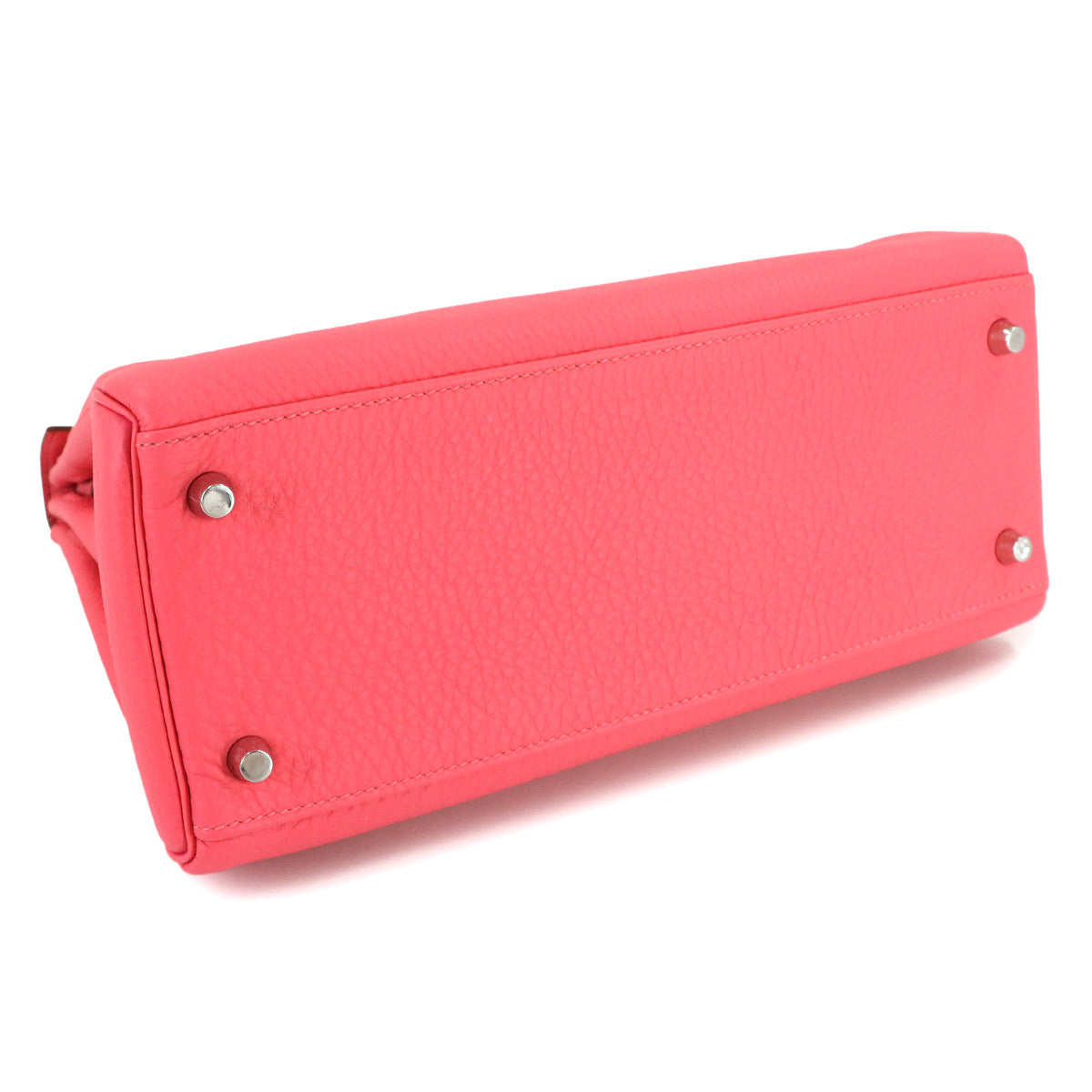 Kelly 28 2way Hand Shoulder Bag Veau Togo Rose Lipstick Purse