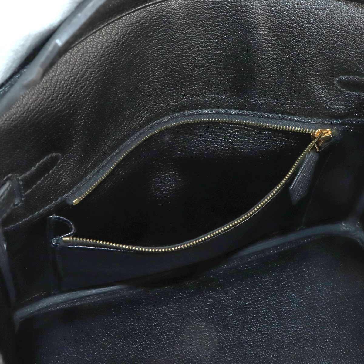 Birkin 25 Veau Togo Black Hand Bag Purse